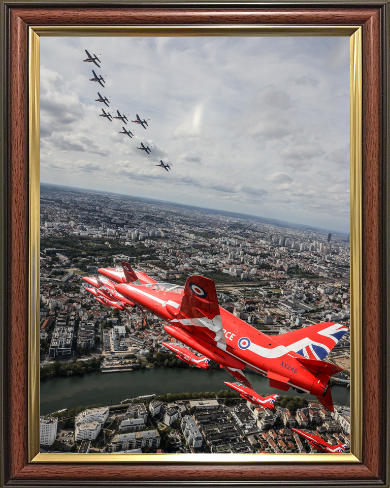 RAF Red Arrows XX245 and Alpha Jets Above Paris September 2023