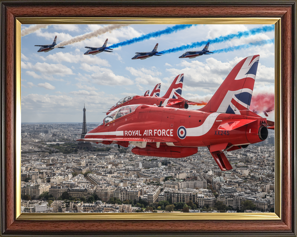 RAF Red Arrows XX245 Close Up Eiffel Tower September 2023