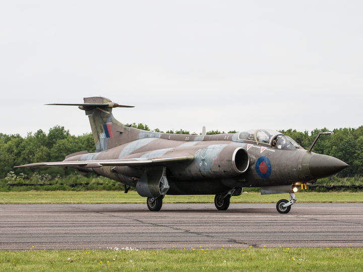 RAF Buccaneer on a runway 2015 Photo Print - Royal Air Force Aircraft Posters, Prints, & Visual Artwork Hampshire Prints 6 x 4 No Frame No