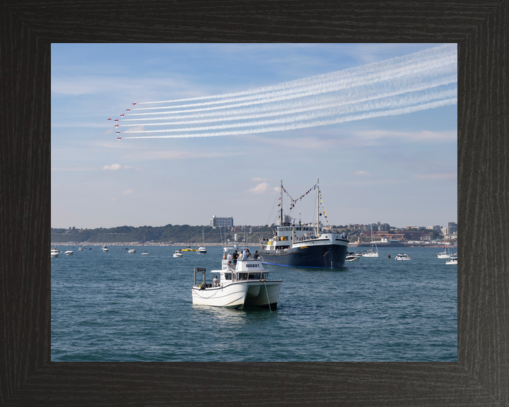 RAF Red Arrows Over Bournemouth Bay September 2023