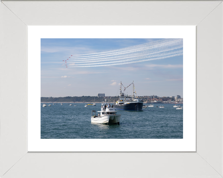 RAF Red Arrows Over Bournemouth Bay September 2023