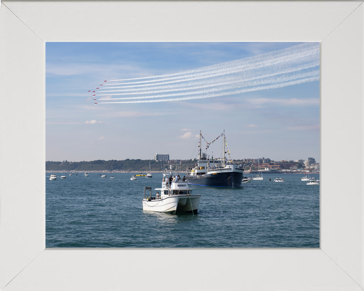 RAF Red Arrows Over Bournemouth Bay September 2023