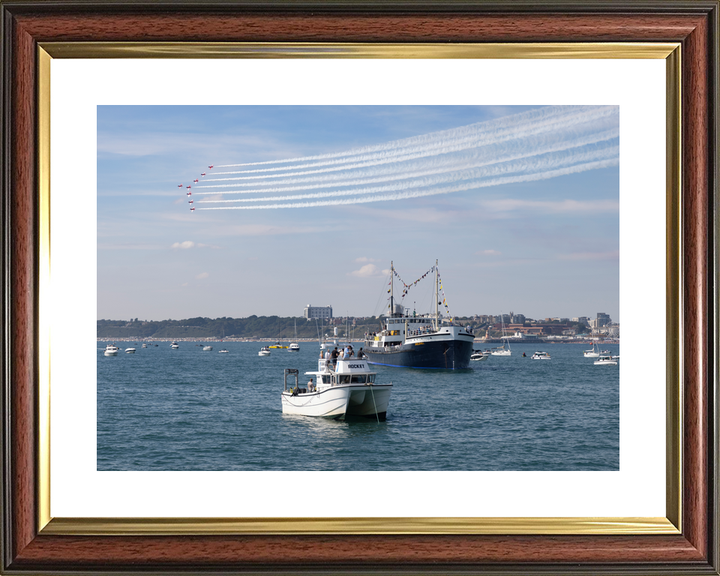 RAF Red Arrows Over Bournemouth Bay September 2023