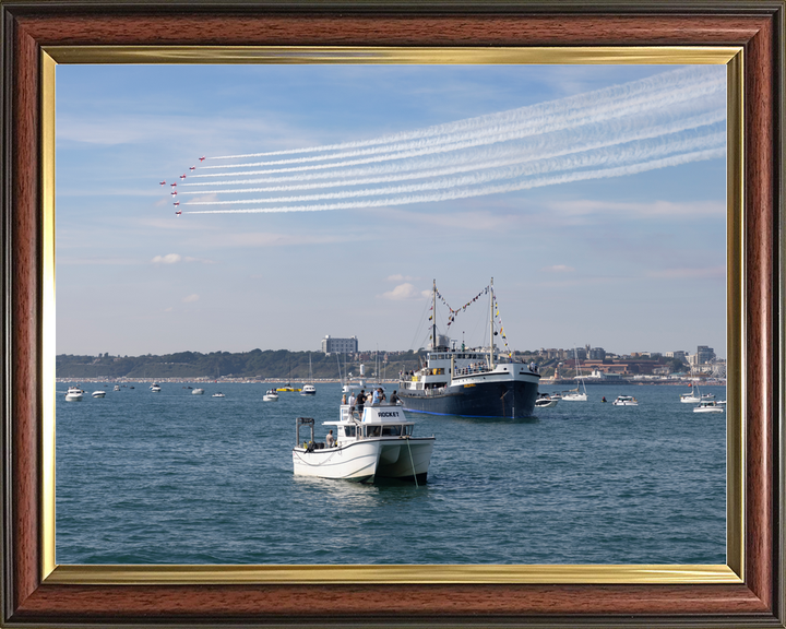 RAF Red Arrows Over Bournemouth Bay September 2023