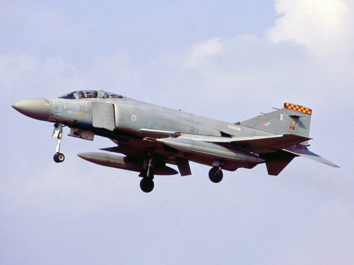 RAF Phantom Jet in flight 1990 Photo Print Royal Air Force Aircraft Wall Art Aviation Decor Posters, Prints, & Visual Artwork Hampshire Prints 6 x 4 No Frame No