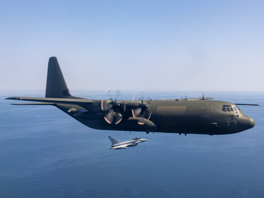 RAF C130J Hercules With Typhoon Jet 2023 Royal Air Force Aircraft Photo Print Wall Art Aviation Decor UK Posters, Prints, & Visual Artwork Hampshire Prints 6 x 4 No Frame No