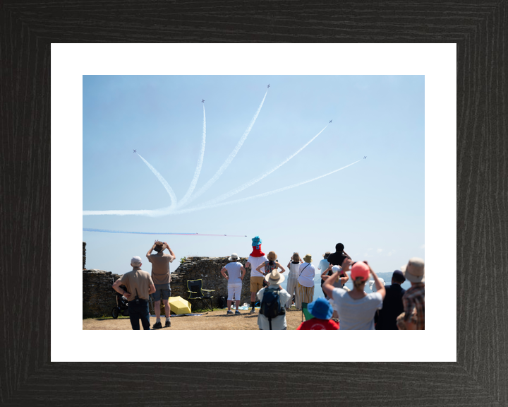 RAF Red Arrows Splitting Over Falmouth Crowd June 2023