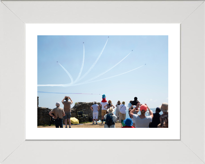 RAF Red Arrows Splitting Over Falmouth Crowd June 2023