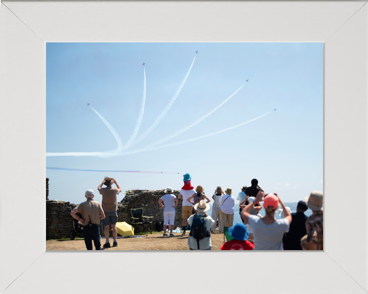 RAF Red Arrows Splitting Over Falmouth Crowd June 2023