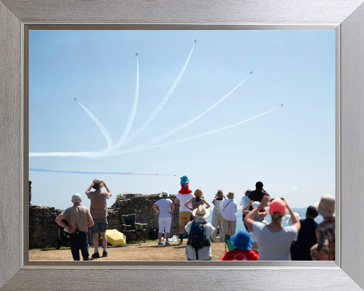 RAF Red Arrows Splitting Over Falmouth Crowd June 2023