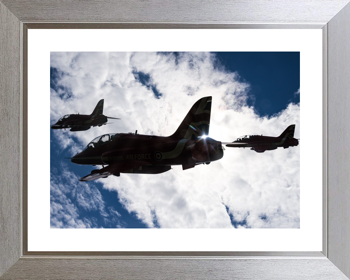 RAF Red Arrows Hawks Silhouette Edinburgh July 2023