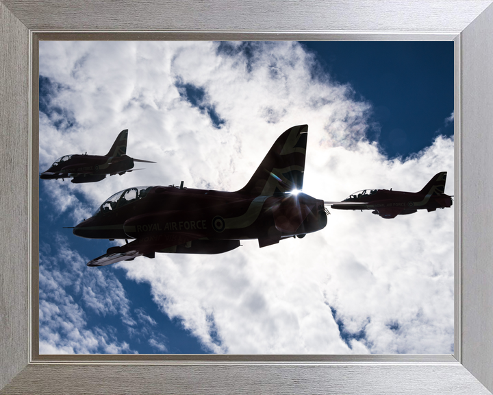 RAF Red Arrows Hawks Silhouette Edinburgh July 2023