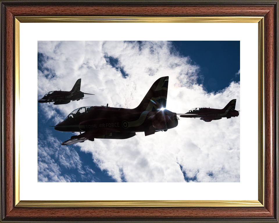 RAF Red Arrows Hawks Silhouette Edinburgh July 2023
