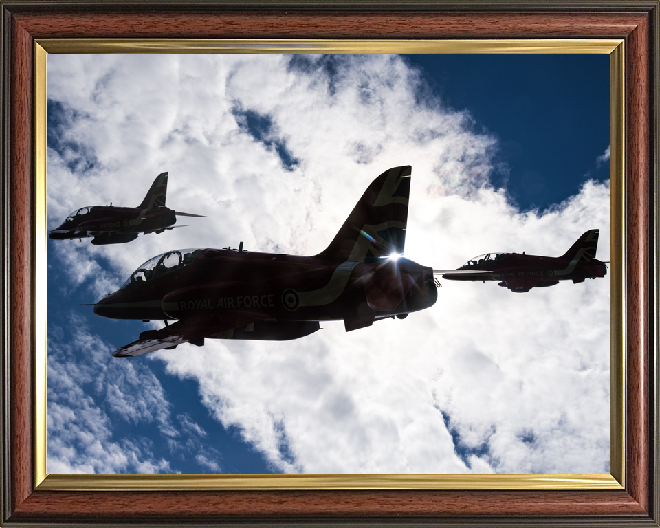 RAF Red Arrows Hawks Silhouette Edinburgh July 2023