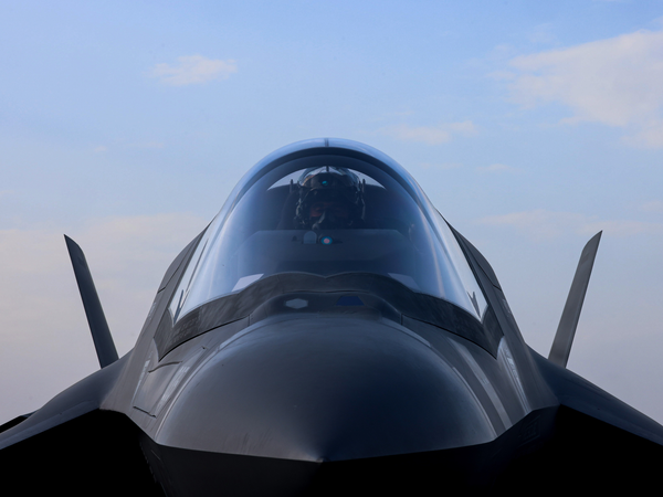 RAF F-35B Lightning Cockpit Closeup October 2025