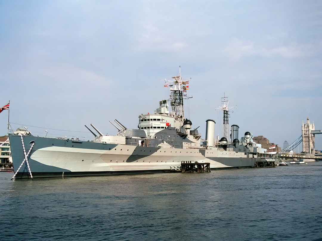 HMS Belfast (C35) Royal Navy Town Class Light Cruiser In London Photo Print Wall Art Decor Posters, Prints, & Visual Artwork Hampshire Prints 6 x 4 No Frame No
