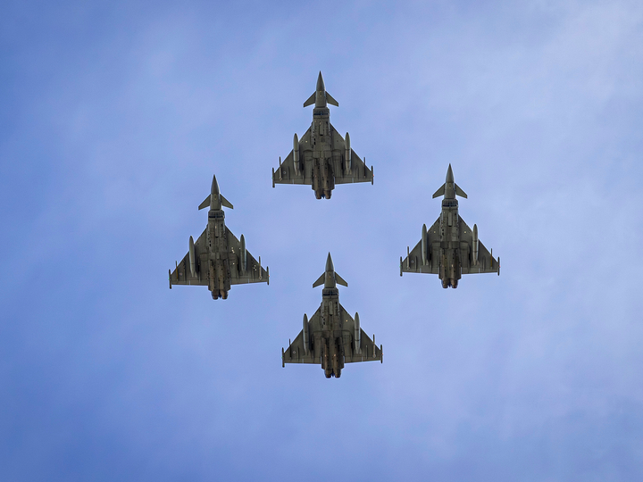 RAF Typhoon Jets Flyover London 2026 Photo Print - Posters, Prints, & Visual Artwork - by Hampshire Prints (image 1 of 9)