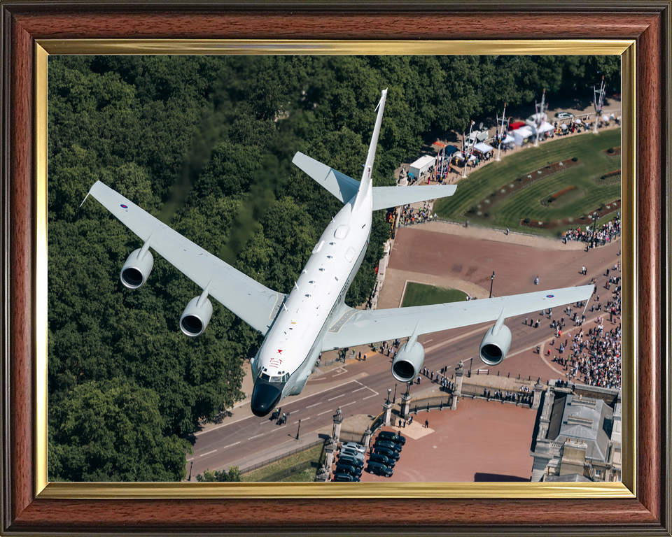 RAF RC 135W Rivet Joint Aircraft Buckingham Palace 2026 Photo Print - Posters, Prints, & Visual Artwork - by Hampshire Prints (image 9 of 9)
