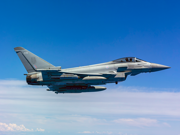 RAF Typhoon Jet In Flight May 2026 Photo Print - Posters, Prints, & Visual Artwork - by Hampshire Prints (image 1 of 9)