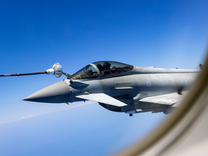 RAF Typhoon Jet Air to Air Refuelling 2026 Photo Print - Posters, Prints, & Visual Artwork - by Hampshire Prints (image 1 of 9)