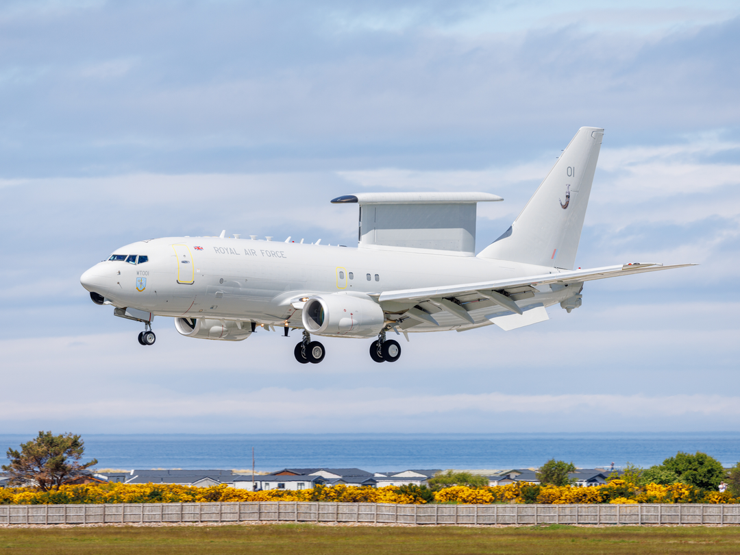 RAF Wedgetail (AEW) Mk1 Aircraft Landing 2026 Photo Print - Posters, Prints, & Visual Artwork - by Hampshire Prints (image 1 of 9)