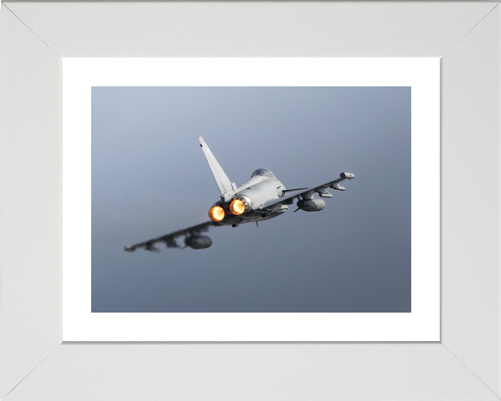 RAF Typhoon FGR4 Jet in flight Rear View 2026 Photo Print - Posters, Prints, & Visual Artwork - by Hampshire Prints (image 4 of 9)