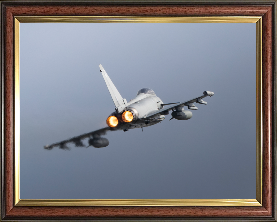 RAF Typhoon FGR4 Jet in flight Rear View 2026 Photo Print - Posters, Prints, & Visual Artwork - by Hampshire Prints (image 9 of 9)