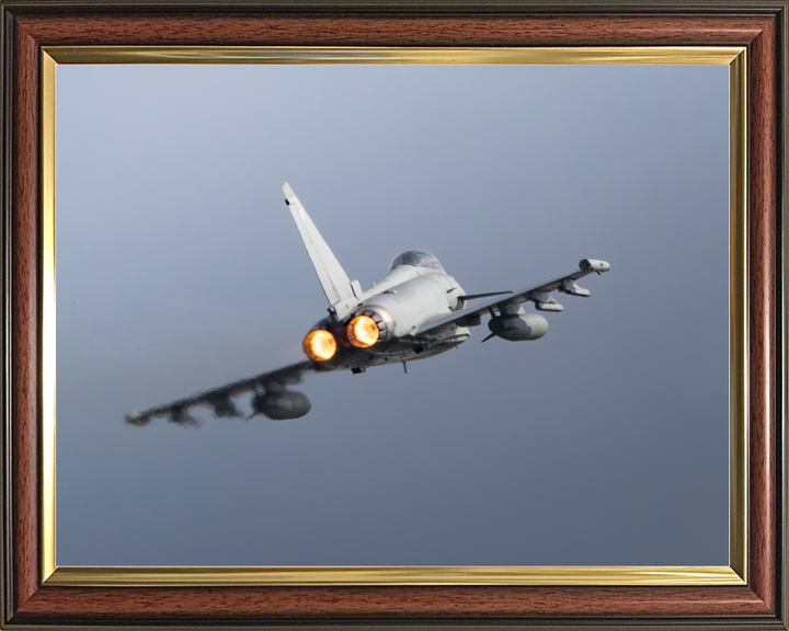 RAF Typhoon FGR4 Jet in flight Rear View 2026 Photo Print - Posters, Prints, & Visual Artwork - by Hampshire Prints (image 9 of 9)