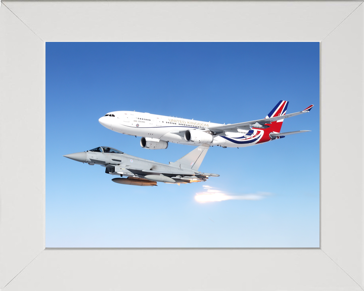 RAF Typhoon FGR4 With RAF Voyager A330