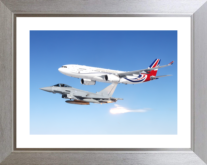 RAF Typhoon FGR4 With RAF Voyager A330