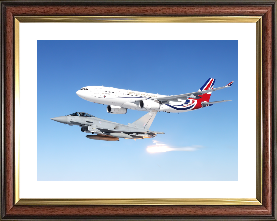 RAF Typhoon FGR4 With RAF Voyager A330