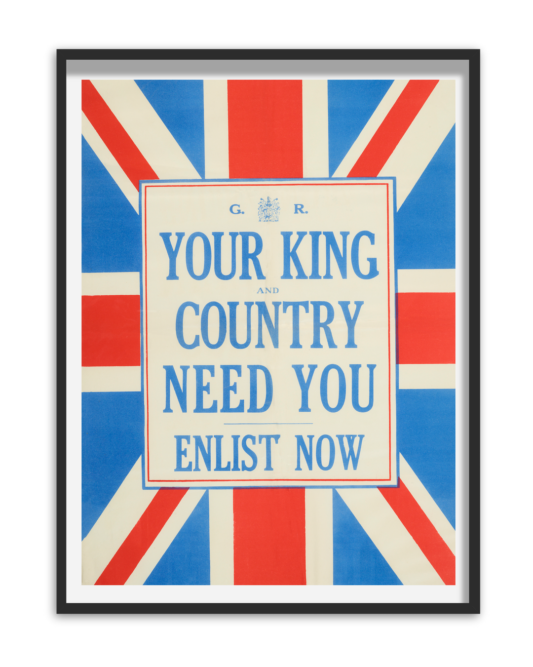 Your King and Country Need You Enlist Now | World War One Recruitment Poster Posters, Prints, & Visual Artwork Hampshire Prints