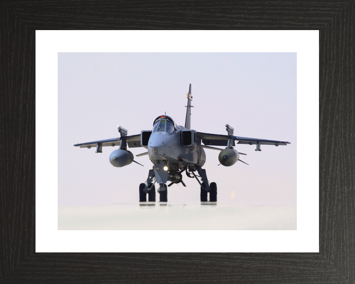 RAF RAF Jaguar Taxis on a Runway in Oman 2005