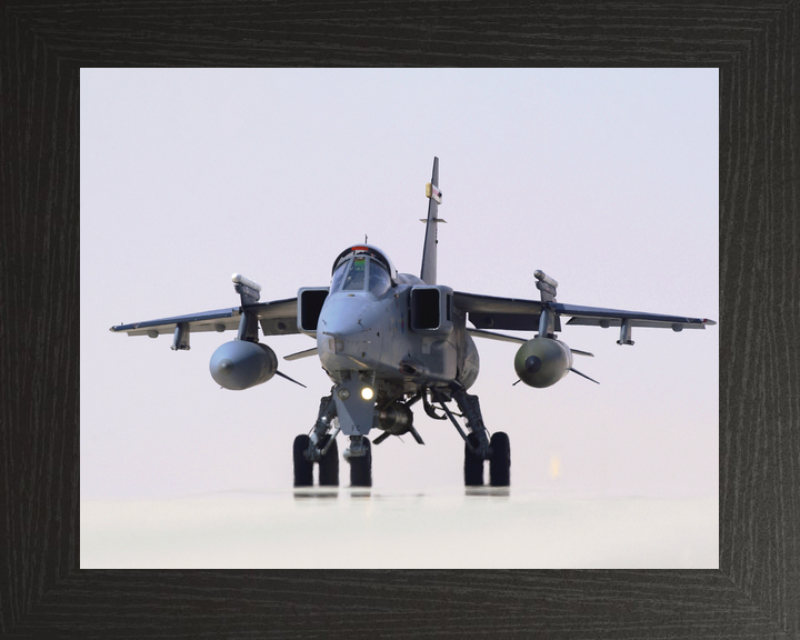 RAF RAF Jaguar Taxis on a Runway in Oman 2005
