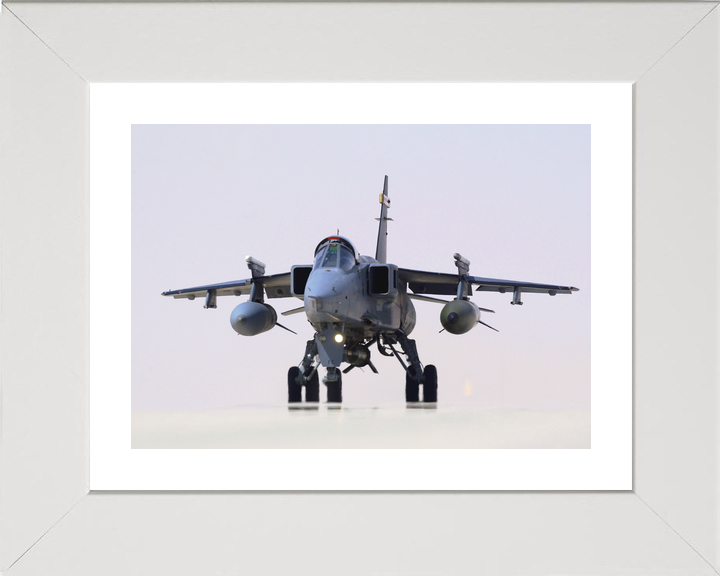 RAF RAF Jaguar Taxis on a Runway in Oman 2005
