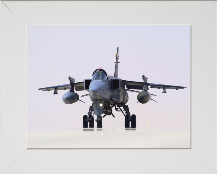 RAF RAF Jaguar Taxis on a Runway in Oman 2005