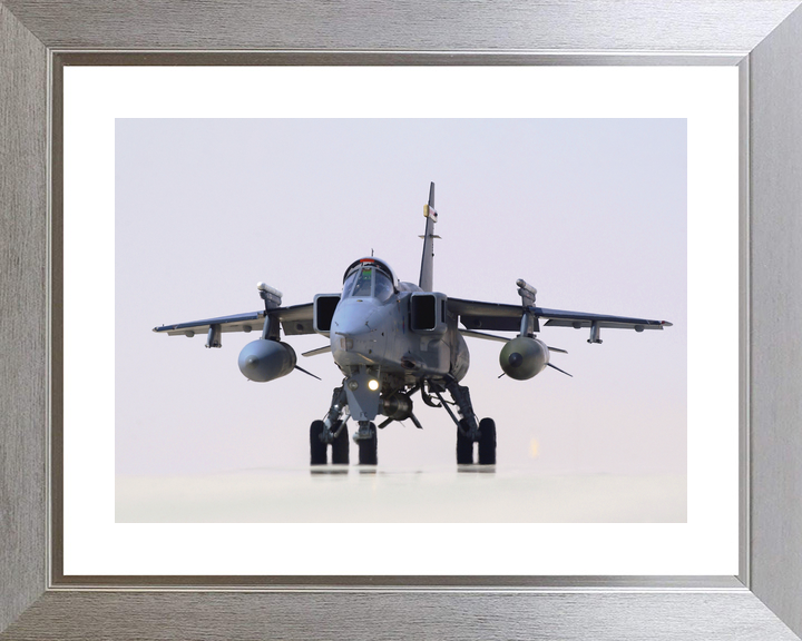 RAF RAF Jaguar Taxis on a Runway in Oman 2005