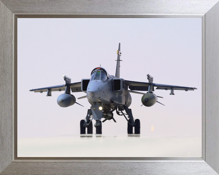 RAF RAF Jaguar Taxis on a Runway in Oman 2005