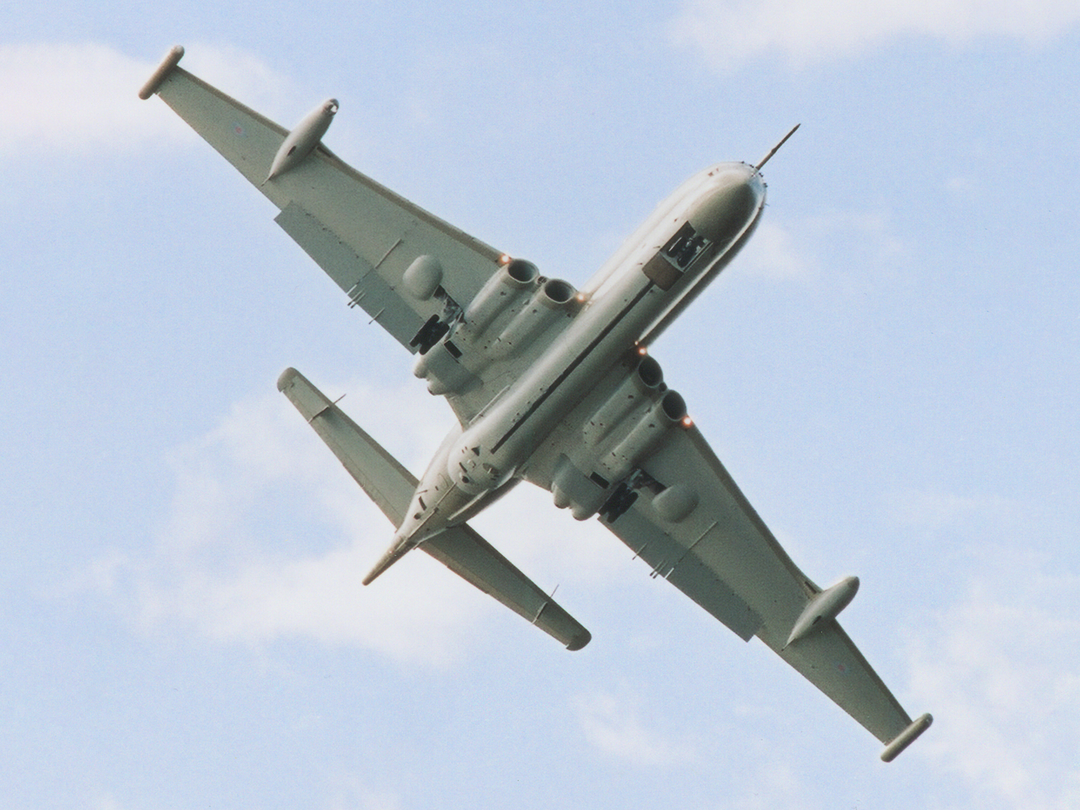 RAF Nimrod MR2 Aircraft From Below 2004
