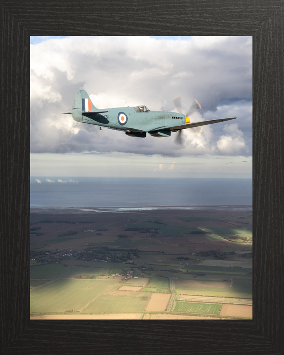 RAF Spitfire Aircraft (BBMF) in Flight 2025
