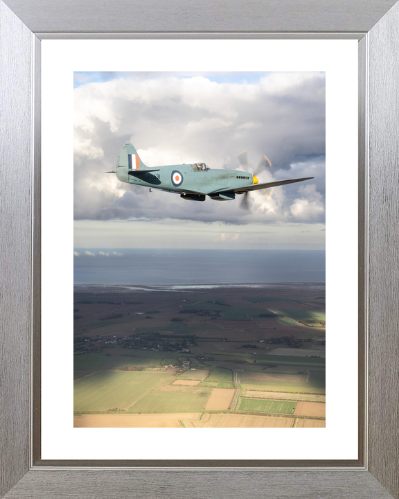 RAF Spitfire Aircraft (BBMF) in Flight 2025