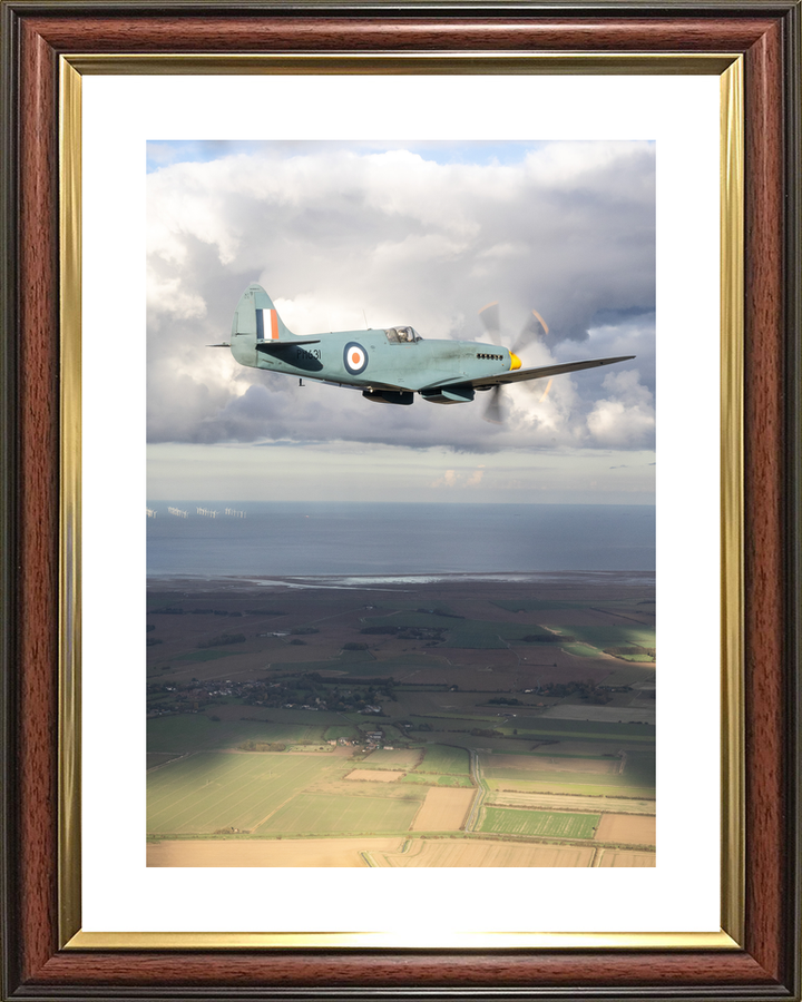 RAF Spitfire Aircraft (BBMF) in Flight 2025