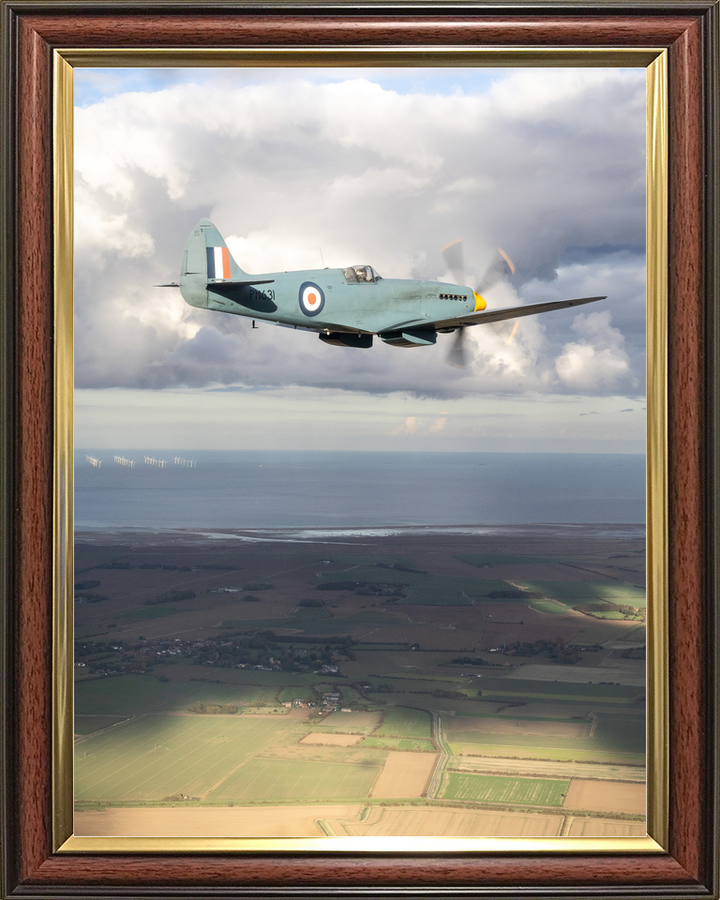 RAF Spitfire Aircraft (BBMF) in Flight 2025