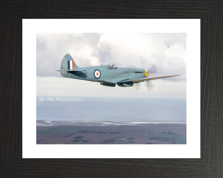 RAF Spitfire Aircraft (BBMF) in Flight Oct 2025