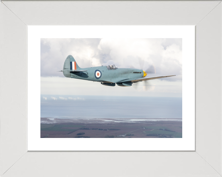 RAF Spitfire Aircraft (BBMF) in Flight Oct 2025