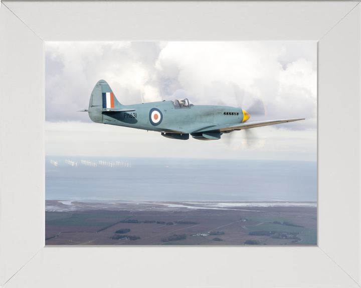 RAF Spitfire Aircraft (BBMF) in Flight Oct 2025