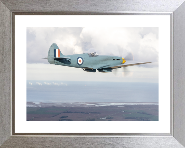 RAF Spitfire Aircraft (BBMF) in Flight Oct 2025