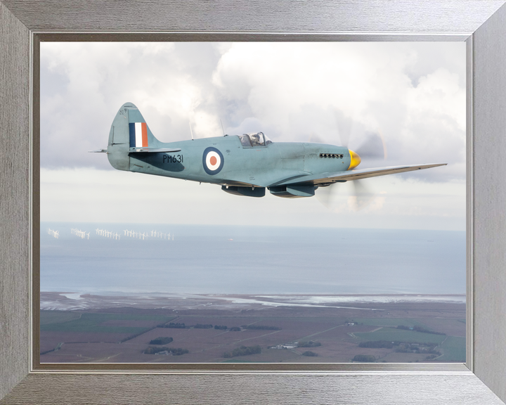 RAF Spitfire Aircraft (BBMF) in Flight Oct 2025