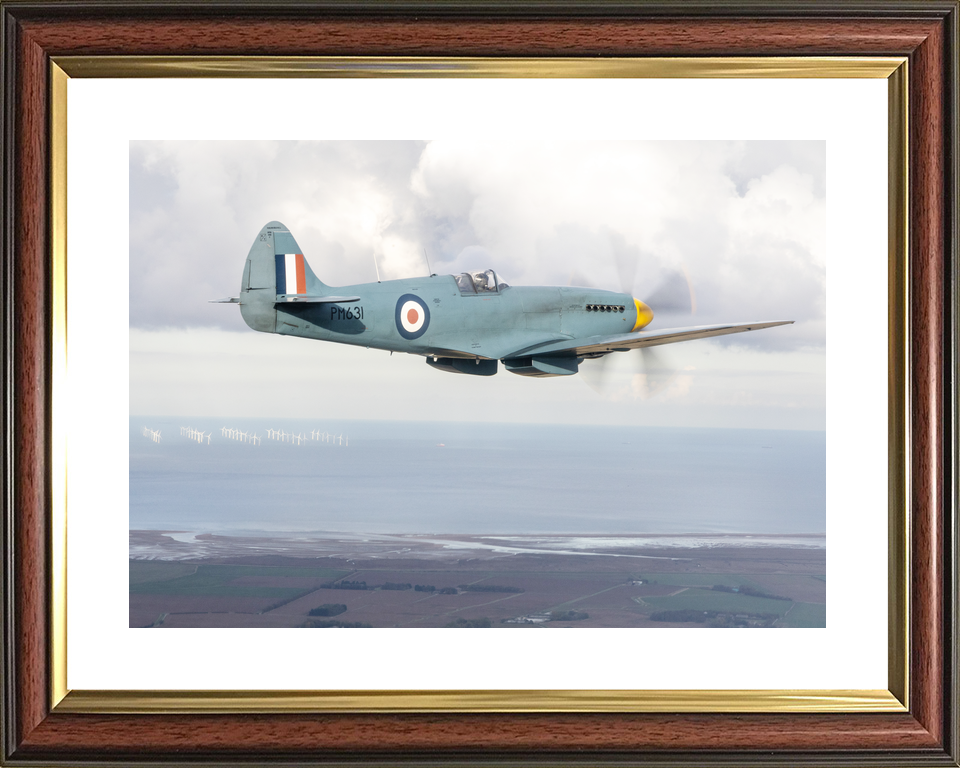 RAF Spitfire Aircraft (BBMF) in Flight Oct 2025