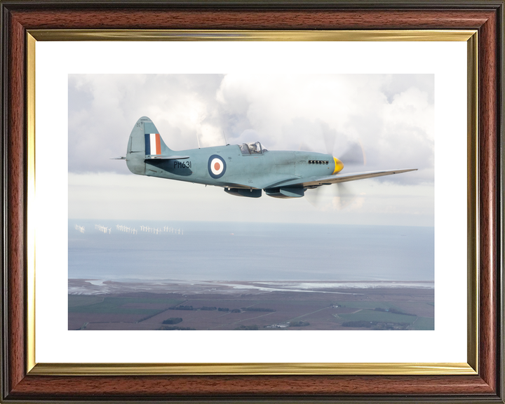 RAF Spitfire Aircraft (BBMF) in Flight Oct 2025